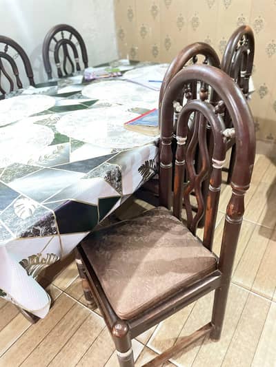 6chair dining table