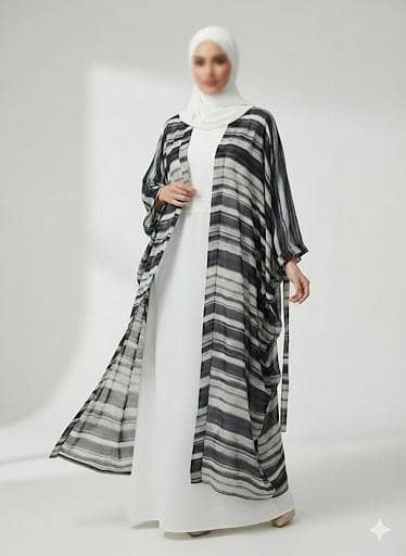 Premium 4-piece Butterfly Abaya set| Imported Georgette| 6 designs