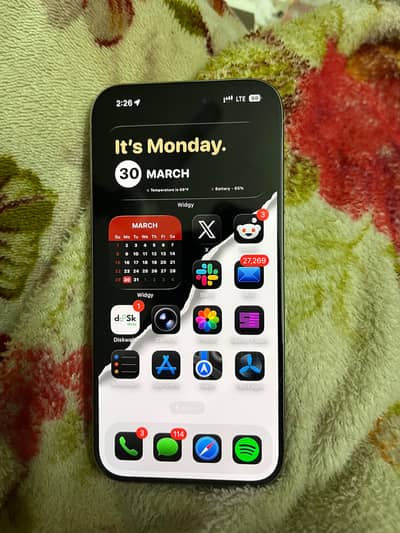 iPhone 15 Pro 128GB – PTA Approved – Natural Titanium  (LLA Model)