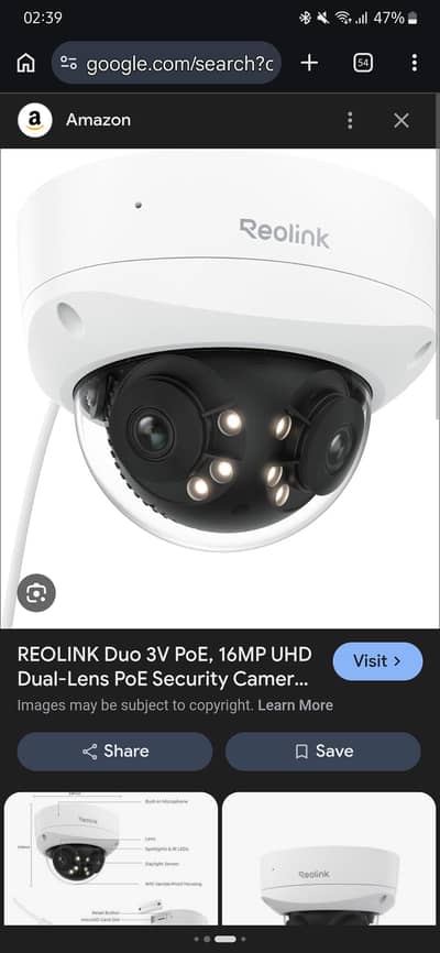 16MP Reolink Duo 3V Audio + Color Night Vison Support any nvr