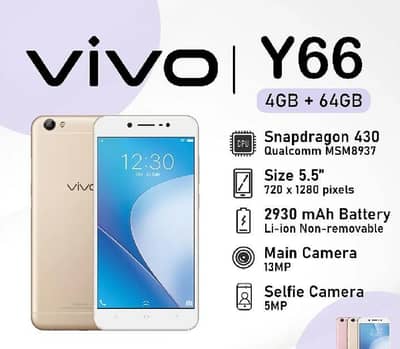 mobile phone vivo y66 new