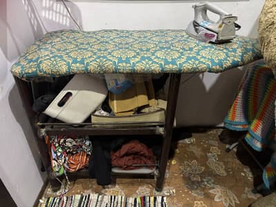 Iron stand with storage space