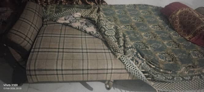 its moltifoam sofa comebed . just side febric rough itherwise new