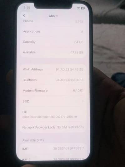 Iphone 12 64gb FU Non Pta