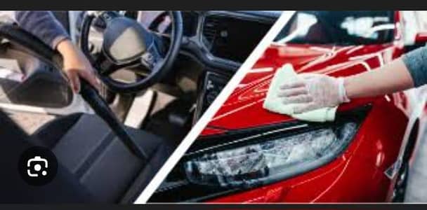 car ceramic coating with interior cleaning door step service