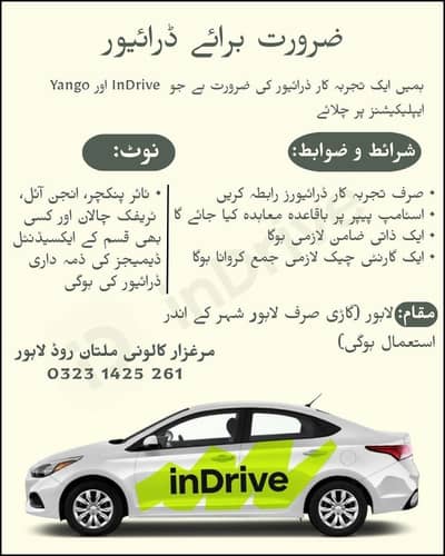 Driver Needed for indrive
