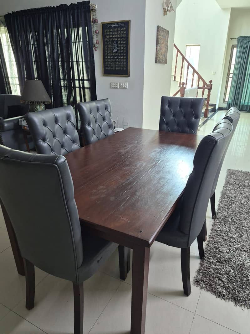 Solid dining set for sale 4