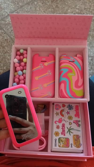 The HMD Barbie Phone is a branded 4G LTE feature flip phone