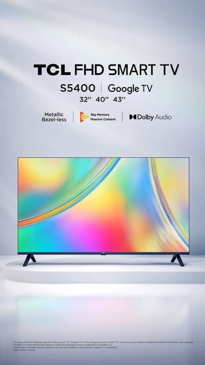 TCL 32" Smart Google TV S5400 - Brand New / Box Packed