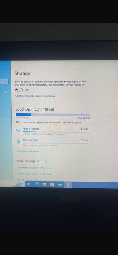 Dell Laptop Core i13 M380 4GB RAM 128GB SSD- Windows 10 pro