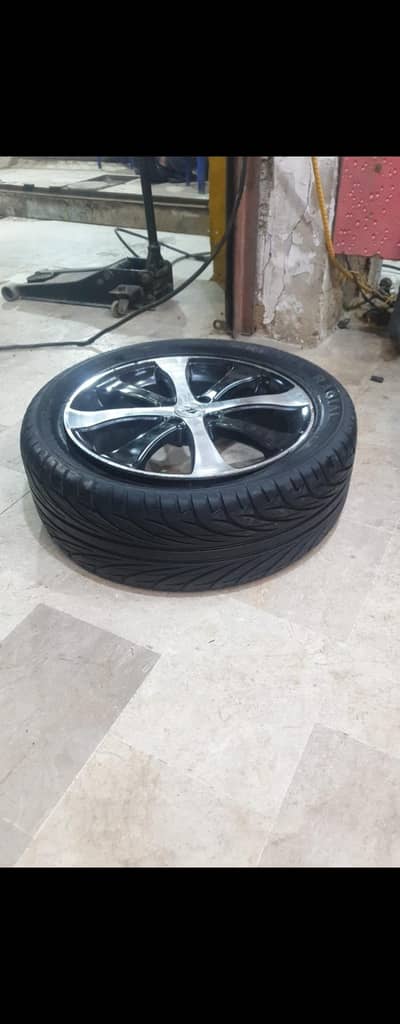 17 Inch 4 Nut Allow Rims And Tyres Up For Sale