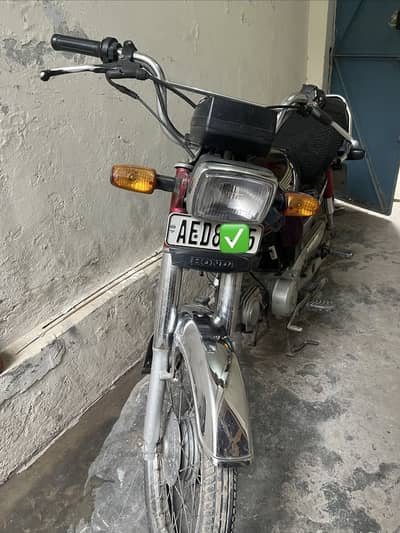 Urgent sale Honda CD 70 best condition