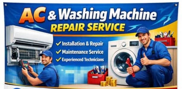 Washing machine spinner dryer/ Ac, fridge service 03234174560
