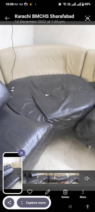 preloved L shape sofa set