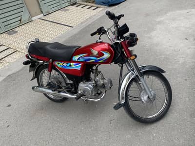 honda cd 70 bike red color model 2024