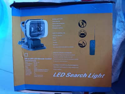 RV marine boat black work spotlight. box pack new just 2 days used.
