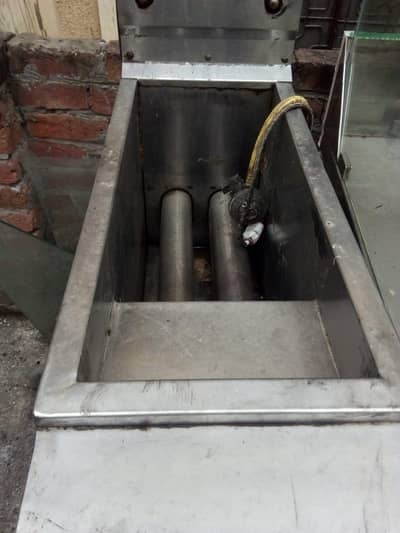 fryer and breading table