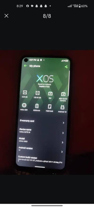 infinix note 8i 6.128 with orignal charger