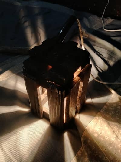 small hand made lamp