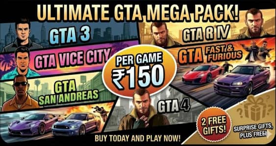 GTA San,ViceCity,GTA3,GTA4 sell with gifts for pc game computer laptop