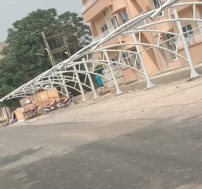 Tensile parking shade | Canopy | Pole shed | Pvc fabric shed |Car shed