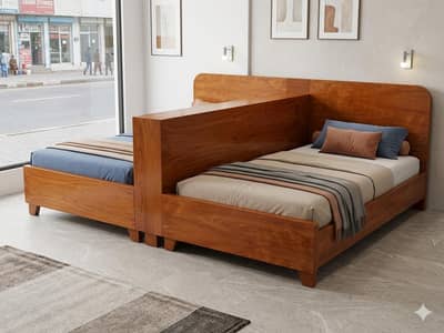 Baby Beds with Book Shelf Modern Design Strong Durable