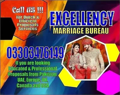 Marriage Bureau/Abroad/Proposals/Online Rishta/Match Maker/shadi