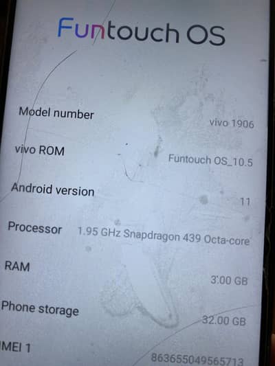 Vivo y11 (3/32) 03086931242