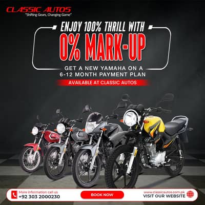 Easy Installment on Yamaha All New Bikes Zero Meter Available