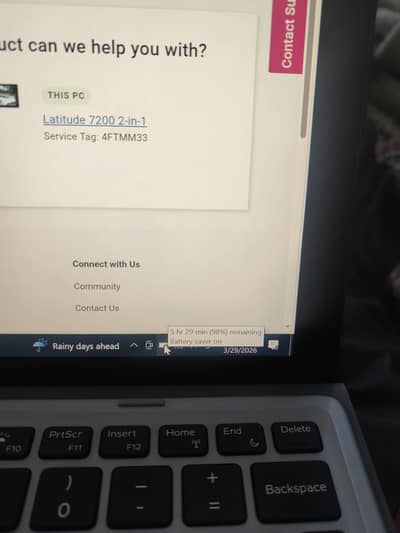 Dell Latitude 7200 2 in 1. Core i5 8th Gen 16 /256SSD. Touch screen