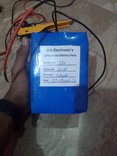 12v 20Ah Lipo4 Battery Best For Ac Dc Fan - Long Life & Backup