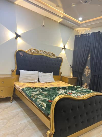 3 Bedroom ( 2000 Sq Ft ) ( with Drawing Dining Area )Furnished Apartment Luxury Available For Rent in Block A Al Harmain Plaza Faisal Town F-18 Islamabad.
