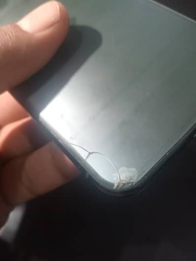 back side minor crack otherwise everything is ok