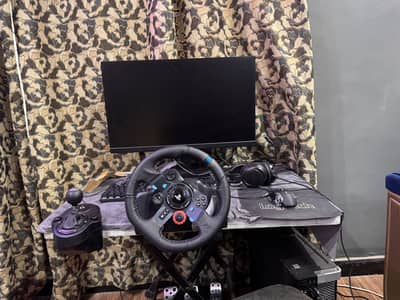 Complete Gaming Setup + Logitech G29 | Racing + High Performance PC