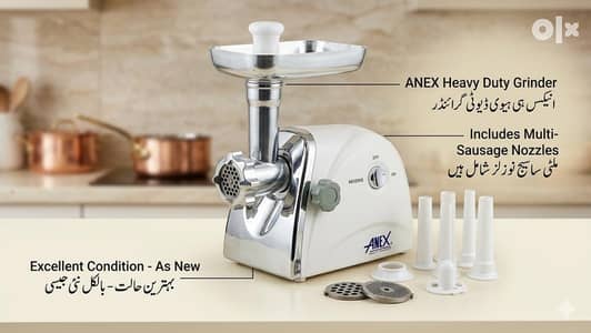 Anex meat grinder