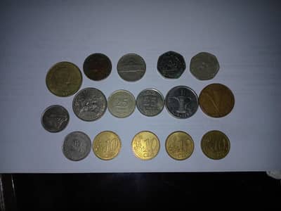 International Coin Collection Lot (12 Coins from 8 Countries)