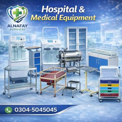 Hospital Furniture, Hospital Equipment, Autoclave, Instruments Cabinet