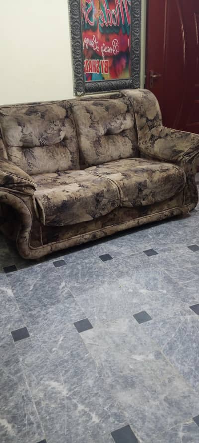 2 seater + 1 seater sofa used condition