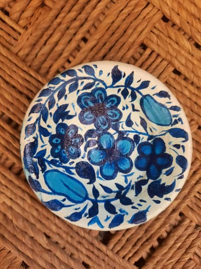 handmade pottery plate.