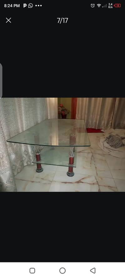 Center Table for sale fully  glass table