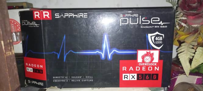 sapphire Nitro Amd 560 4gb - with box 10/10 condition