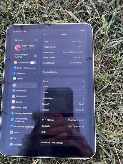 ipad mini 6 64gb 100%genuine 10/10 zero fault everything is perfect