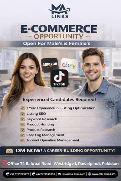 Amazon / eBay / TikTok Shop Experienced Staff required / Female Admin