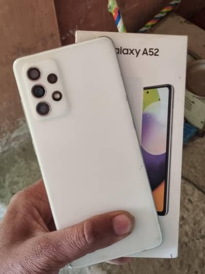 Samsung A52 8+8 128gb with original box  back imi mach condition 9.10