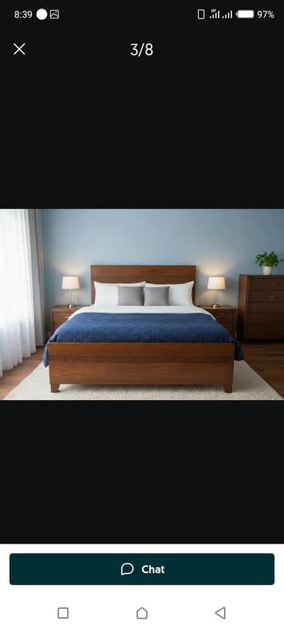 simple and decent double bed chock kumaranwalaWhatsApp no 0327 6047814