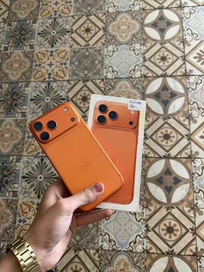 Iphone 17 pro max JV complete box 256gb orange