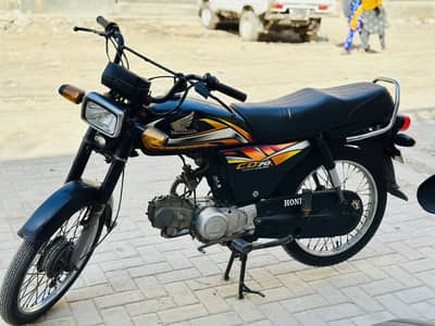 honda cd 70 2022 model Karachi number final price 1 lac