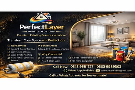 Professional Painters in Lahore | 20+ Years Experience | Best Rates
