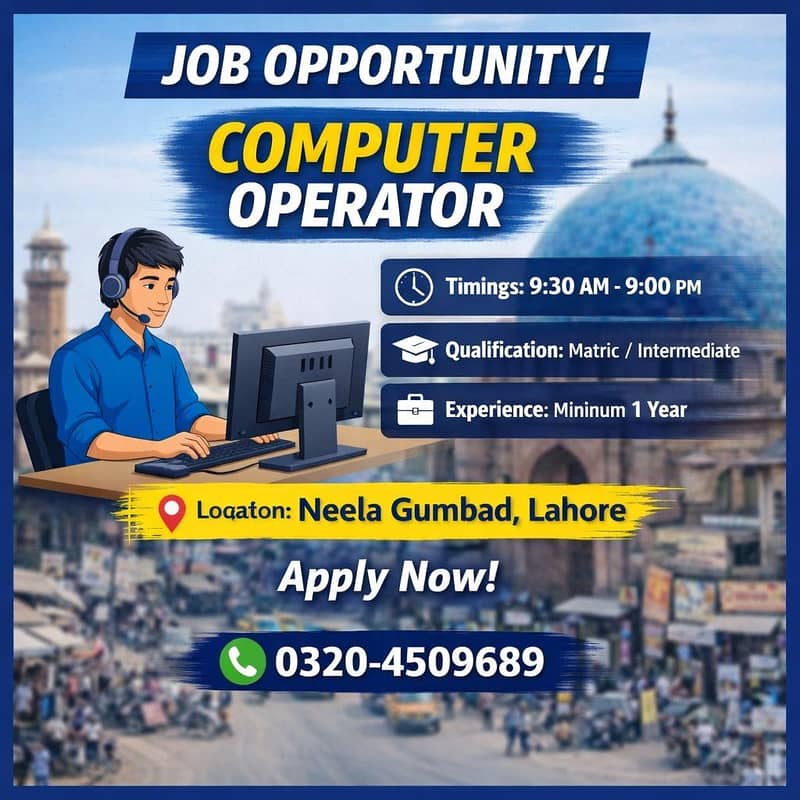 computer operate  Age 28+ 0