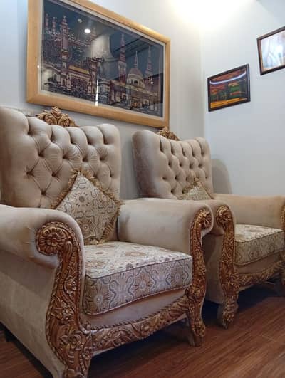 7 Seater Sofa Set with Table